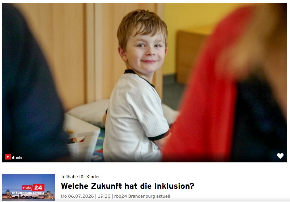 Bericht über Teilhabe für Kinder im RBB
